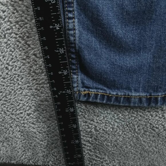 Levis 511 Jeans Mens 30x30 Blue Slim Straight Mid Rise Dark Wash Stretch Denim - Picture 4 of 9